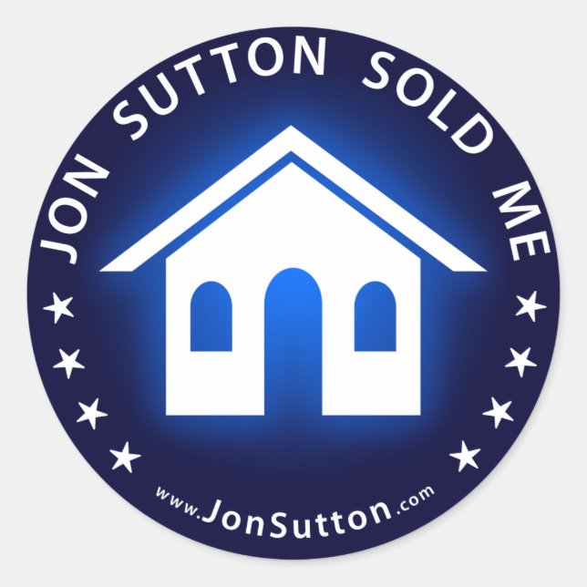 Adesivo Redondo Jon Sutton me vendeu (Frente)