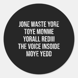 Adesivo Redondo Jone Waste Yore Toye Toye Monme Yorall Rediii Lyri