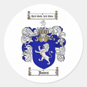 ADESIVO REDONDO JONES FAMILY CREST - JONES CASACO ARMS