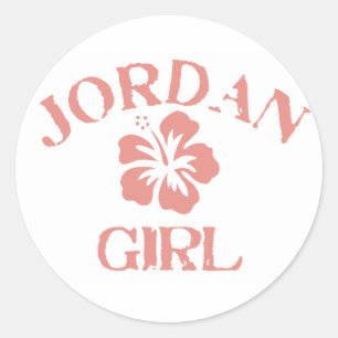 Adesivo Redondo Jordan Pink Girl
