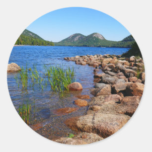 Adesivo Redondo Jordan Pond II no Parque Nacional Acadia