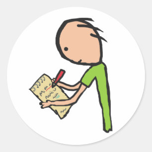 Adesivo Redondo Jornalista