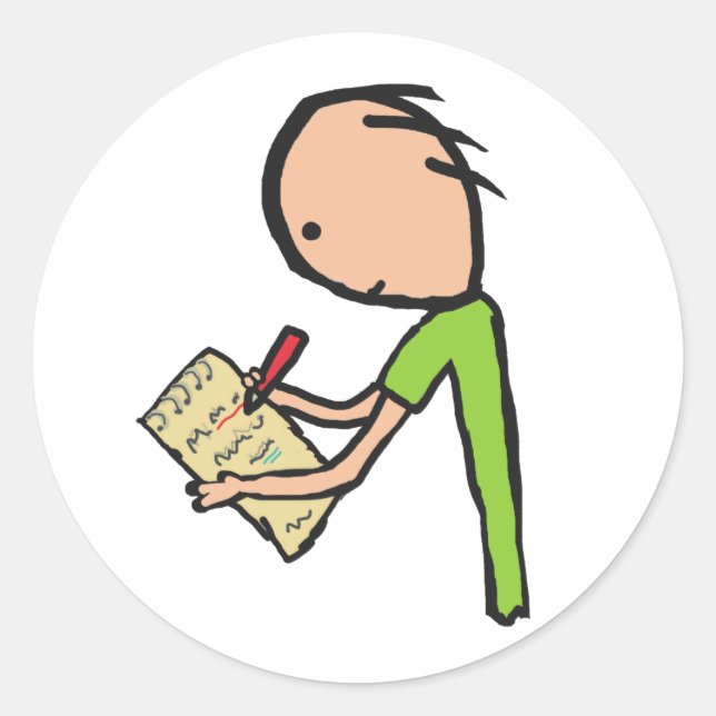 Adesivo Redondo Jornalista (Frente)