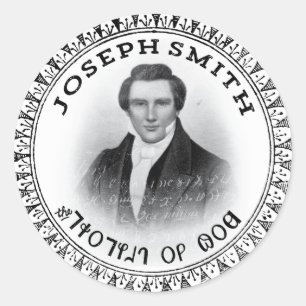 Adesivo Redondo Joseph Smith o profeta do deus