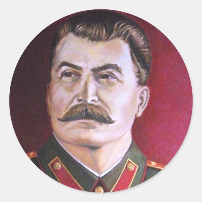 Adesivo Redondo Joseph Stalin (Frente)