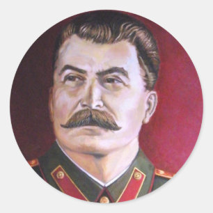 Adesivo Redondo Joseph Stalin