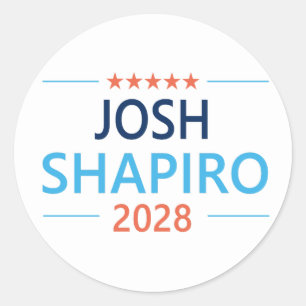 Adesivo Redondo Josh Shapiro 2028