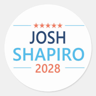 Adesivo Redondo Josh Shapiro 2028