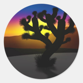Adesivo Redondo Joshua Tree
