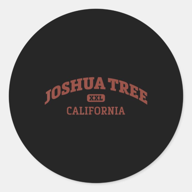 Adesivo Redondo Joshua Tree College Style Rock Escaling Area (Frente)