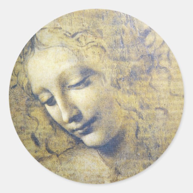 Adesivo Redondo jovem mulher 2 (Frente)