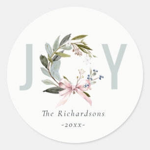 Adesivo Redondo Joy Blush Azul Verdinho Verdinho