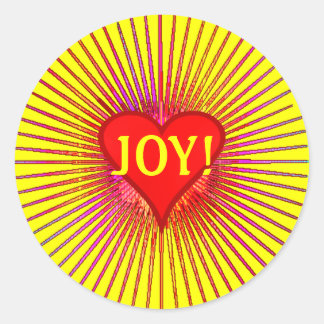 Adesivo Redondo JOY BURST Stickers