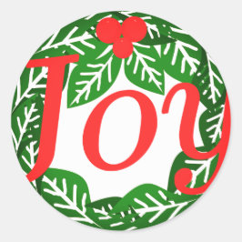 Adesivo Redondo Joy Crhistmas