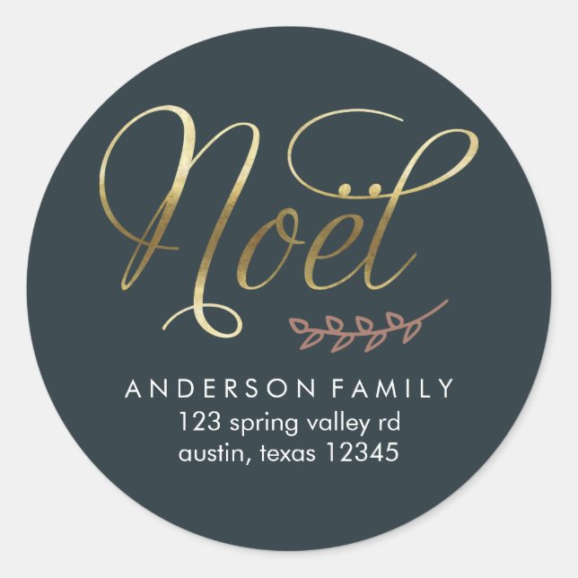 Adesivo Redondo Joy Green Winter (Frente)