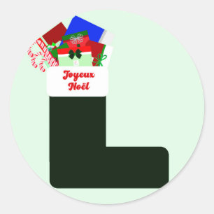 Adesivo Redondo Joyeux Noel