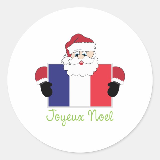 Adesivo Redondo Joyeux Noel (Frente)