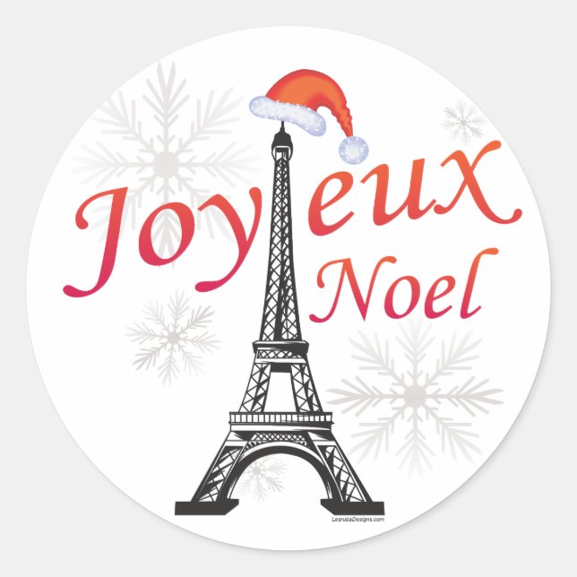 Adesivo Redondo Joyeux Noel (Frente)