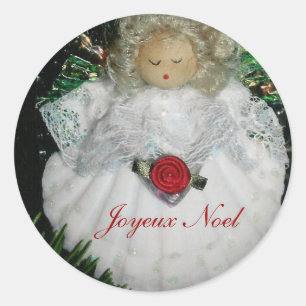 Adesivo Redondo Joyeux Noel