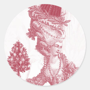 Adesivo Redondo Joyeux Noel (vermelho)