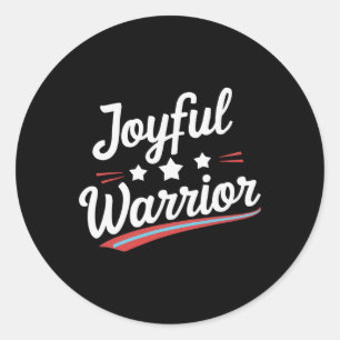 Adesivo Redondo Joyful Warrior Kamala 2024 Joyful Warrior