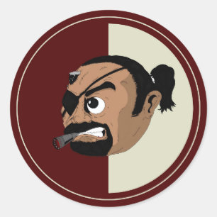 Adesivo Redondo JSC 'Stealth' Sticker