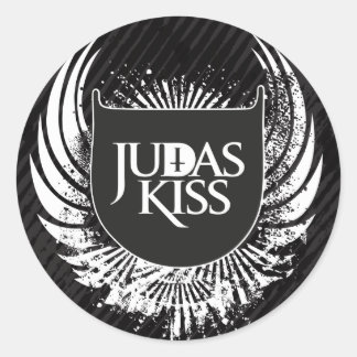 Adesivo Redondo Judas Kiss Sticker