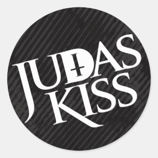 Adesivo Redondo Judas Kiss Sticker