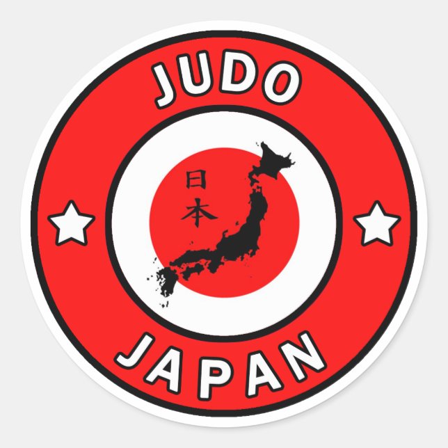 Adesivo Redondo Judo (Frente)