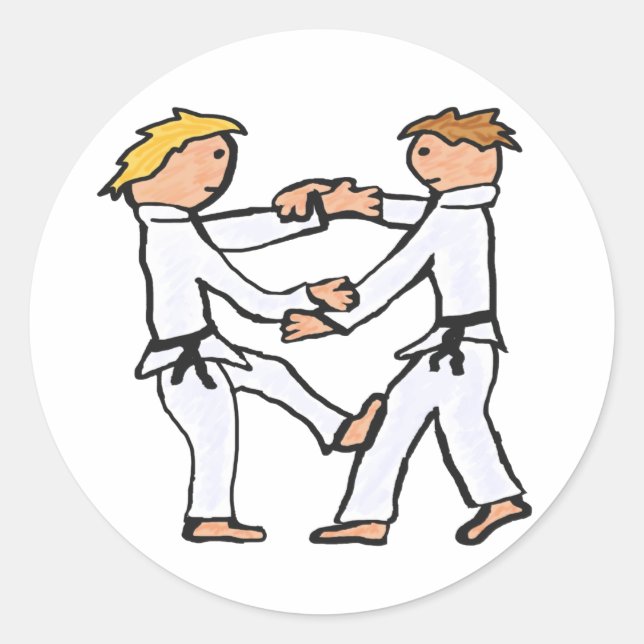 Adesivo Redondo Judo (Frente)