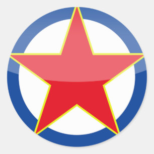 Adesivo Redondo Jugoslávia - retro