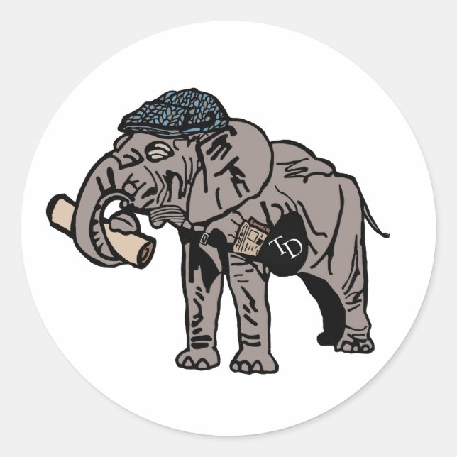 Adesivo Redondo Jumbo Stickers (20 COUNT!) (Frente)