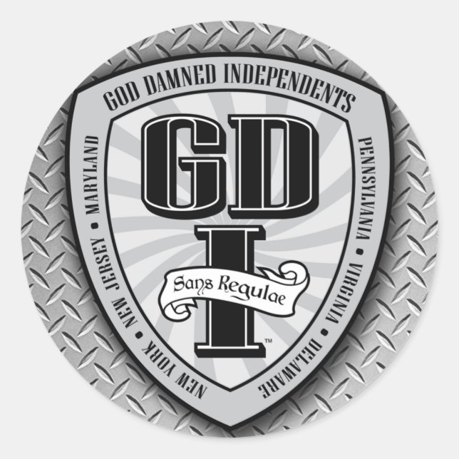 Adesivo Redondo Jumbo Stickers GDI (Frente)