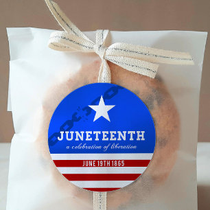 Adesivo Redondo Juneteenth uma celebração da libertação