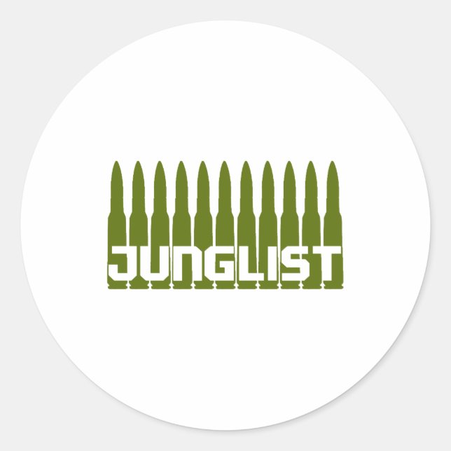 Adesivo Redondo Junglist Green (Frente)