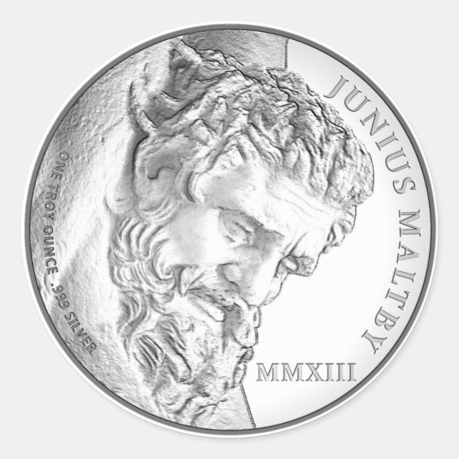 Adesivo Redondo Junius Maltby Channel (Frente)