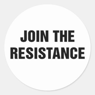 Adesivo Redondo Junte-se à resistência