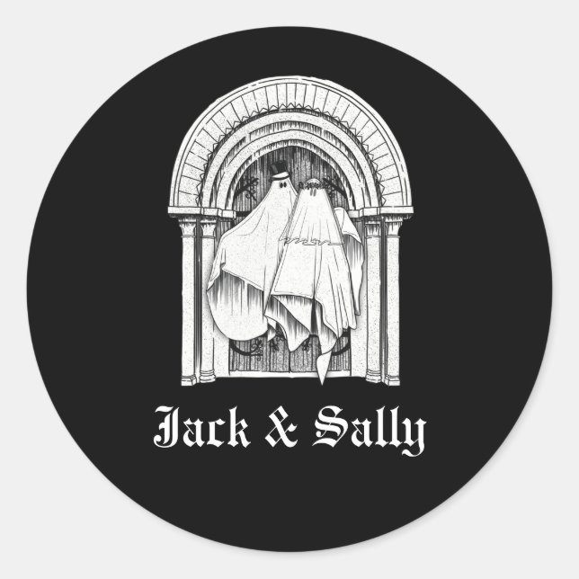 Adesivo Redondo Juntos Para Sempre Favorecer Os Autocolantes (Frente)