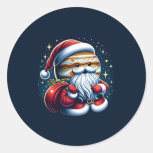 Adesivo Redondo Júpiter Jolly Velho Papai Noel Astrologia