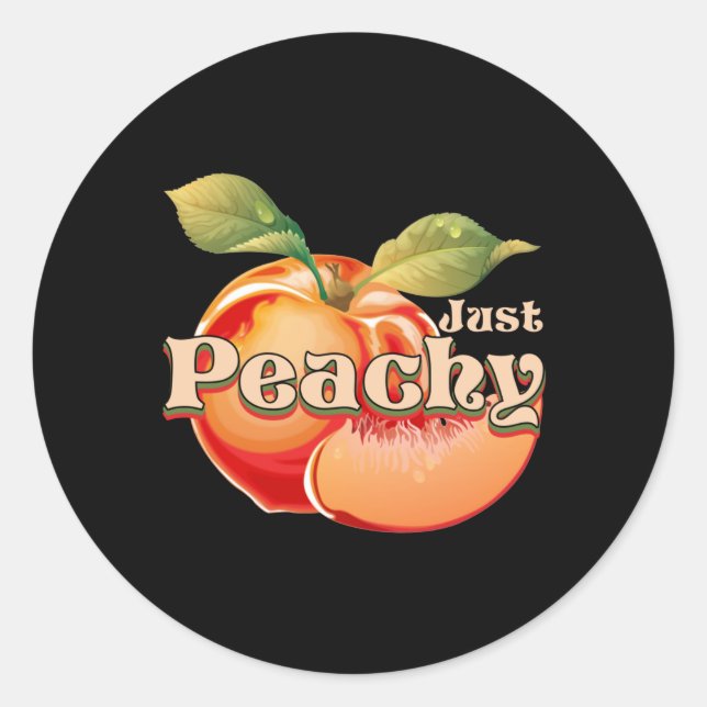 Adesivo Redondo Just Peachy (Frente)