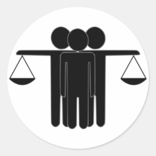 Adesivo Redondo Justiça