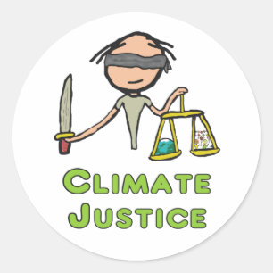 Adesivo Redondo Justiça climática