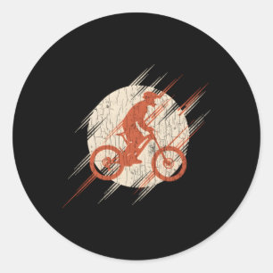 Adesivo Redondo Juventude de bicicleta de montanha