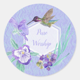 Adesivo Redondo JW Pure Worship