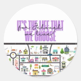 Adesivo Redondo JW Stickers para Pioneiros!