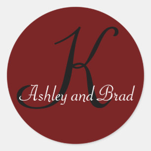 Adesivo Redondo K, Ashley e Brad
