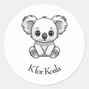 Adesivo Redondo K para Koala