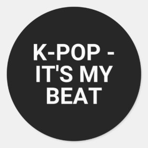 Adesivo Redondo K-Pop É O Meu Beat