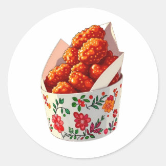 Adesivo Redondo K-Style Bullet Jouraling Series 4 - Comidas Sticke