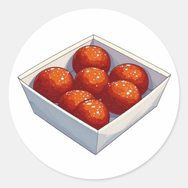 Adesivo Redondo K-Style Bullet Jouraling Series 9 - Comida Sticker (Frente)